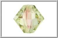 Swarovski� Bicone 5328, 4mm, 001LUMG - crystal, luminous green, 25 Stk.